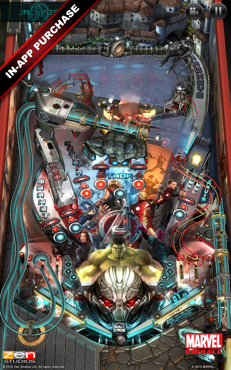 Marvel Pinball Game Screenshot