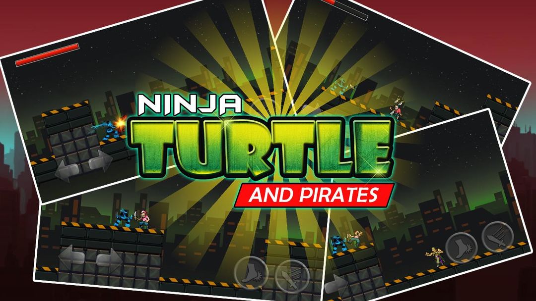 Ninja and Turtle Shadow Pirate screenshot game