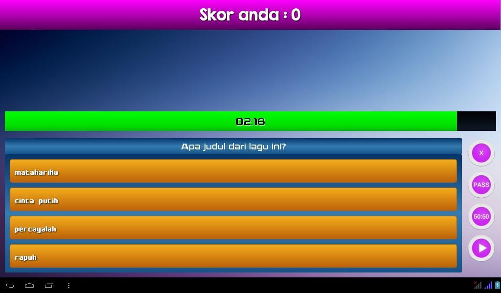 Tebak Lagu Indonesia Game Screenshot