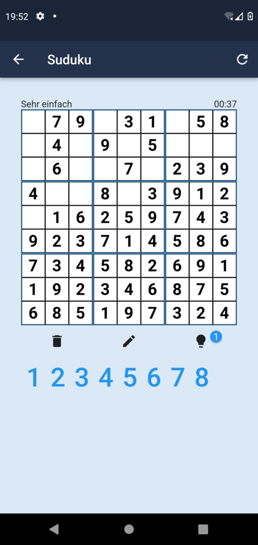 Screenshot of Multiplayer Sudoku Game