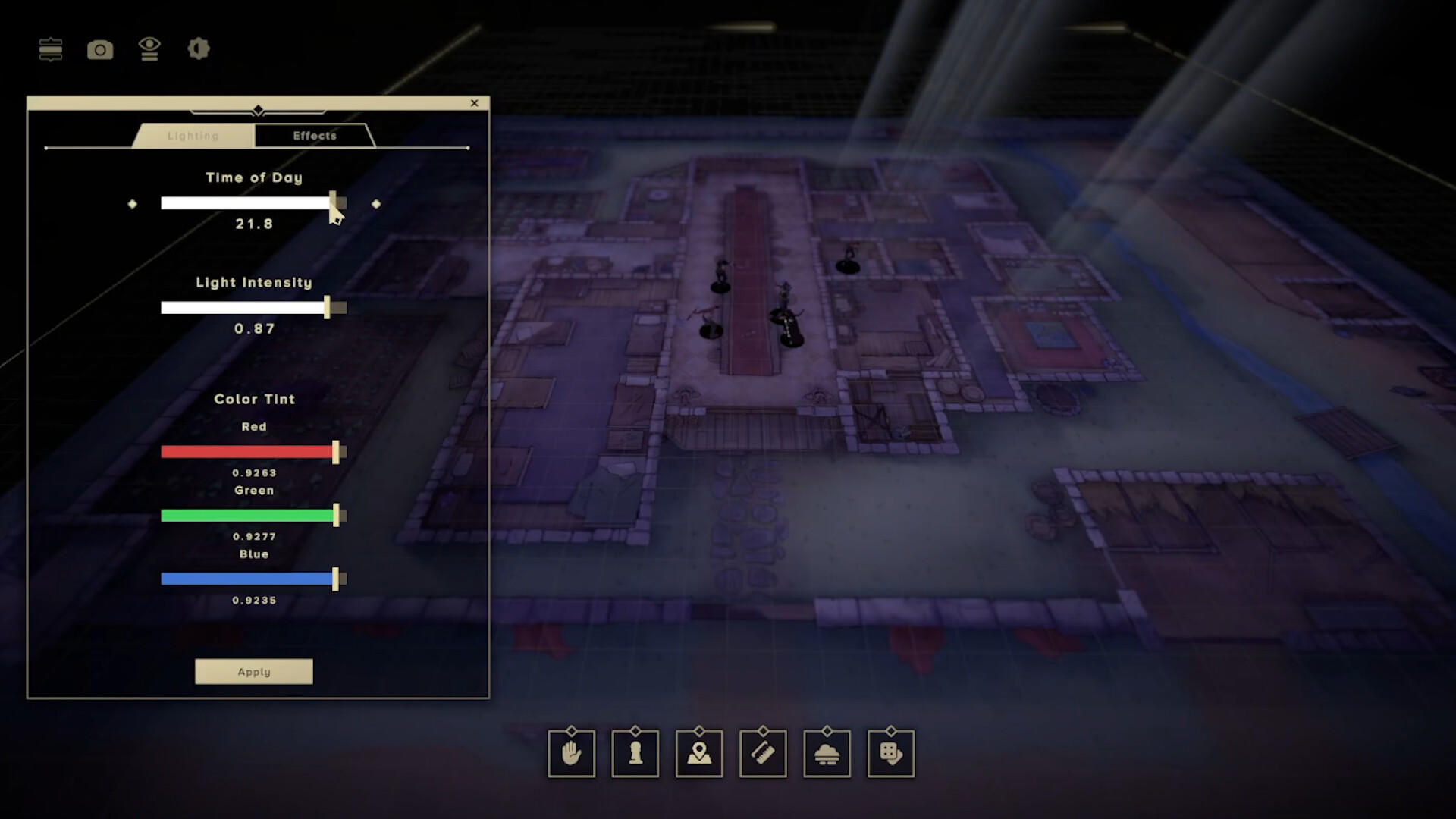 Screenshot of Conclave Virtual Tabletop