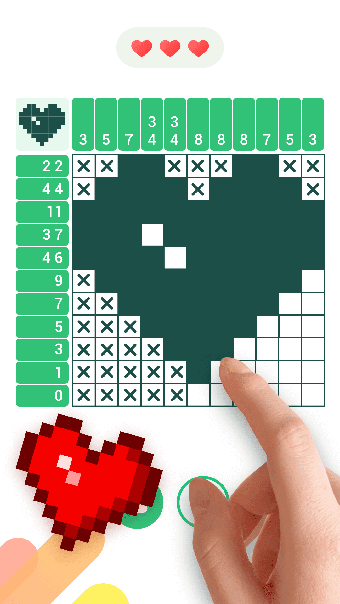 Скриншот игры Logic Pixel - Picture puzzle