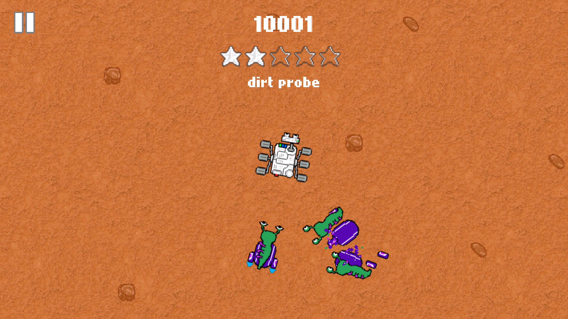 MARS Mission Rover Avoid Slug Game Screenshot