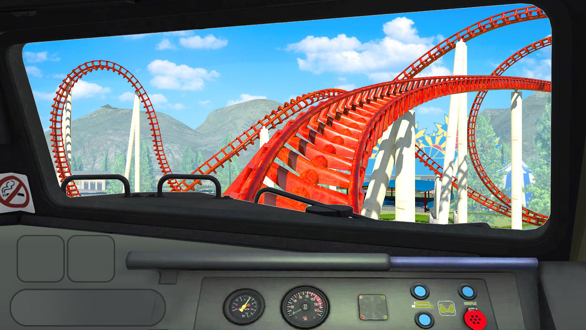 Roller Coaster Train Sim 2023 Game Screenshot