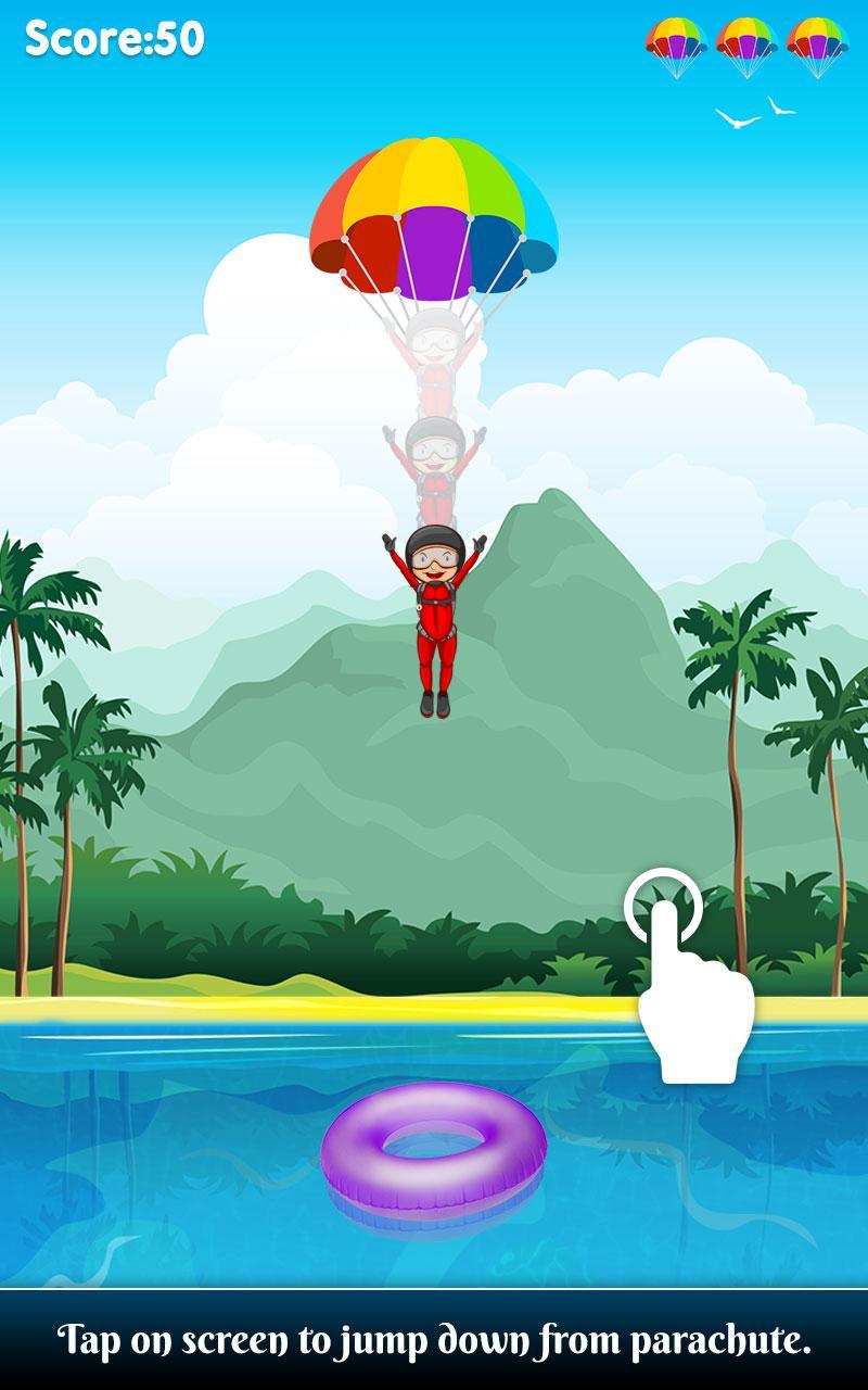 Parachute Jump : Sky Dive Game Game Screenshot