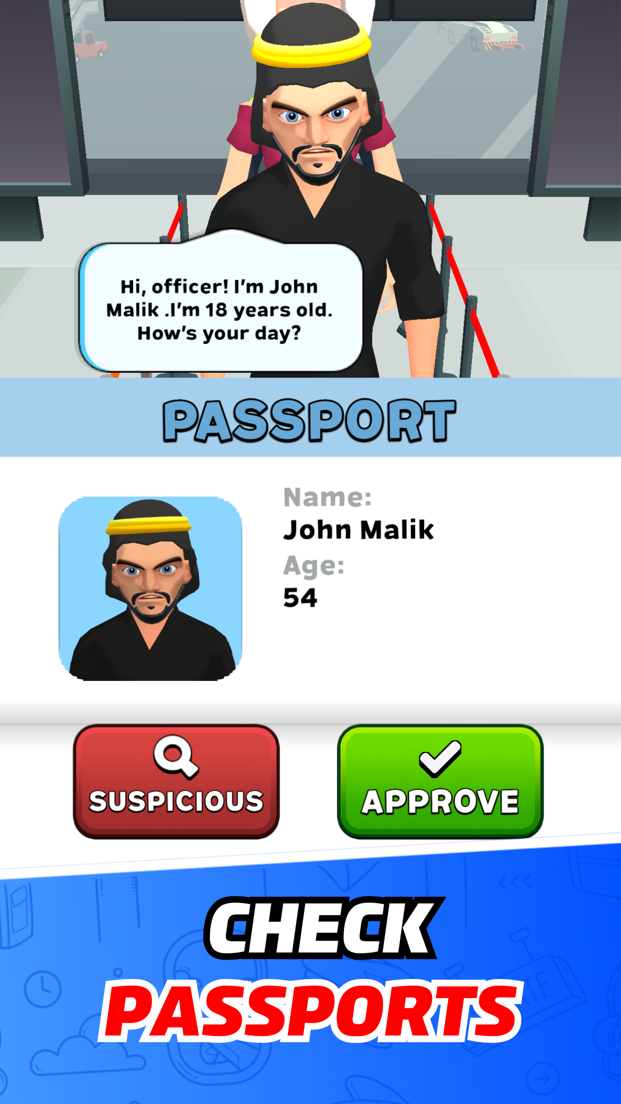 Airport Security Simulator 911 Game Screenshot