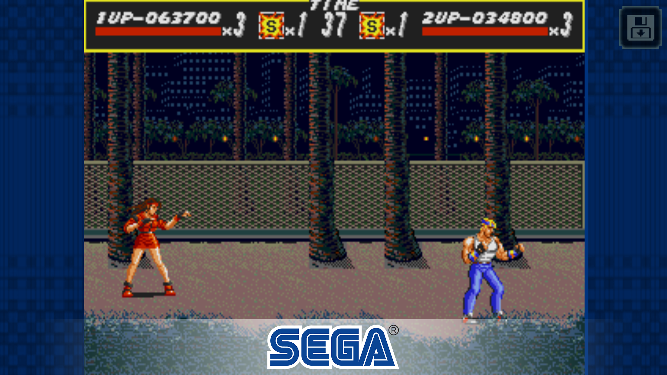 Streets of Rage Classic Game Screenshot