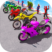 Bike Stunt Race 3D- စက်ဘီးဂိမ်းများ