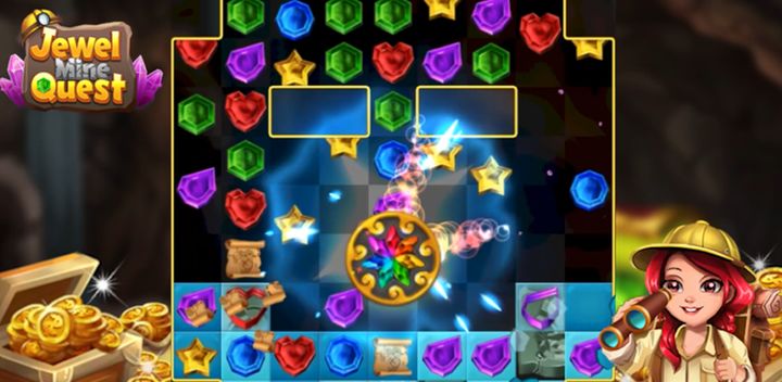 Screenshot 1 of Jewel Mine Quest: Match-3 1.4.9