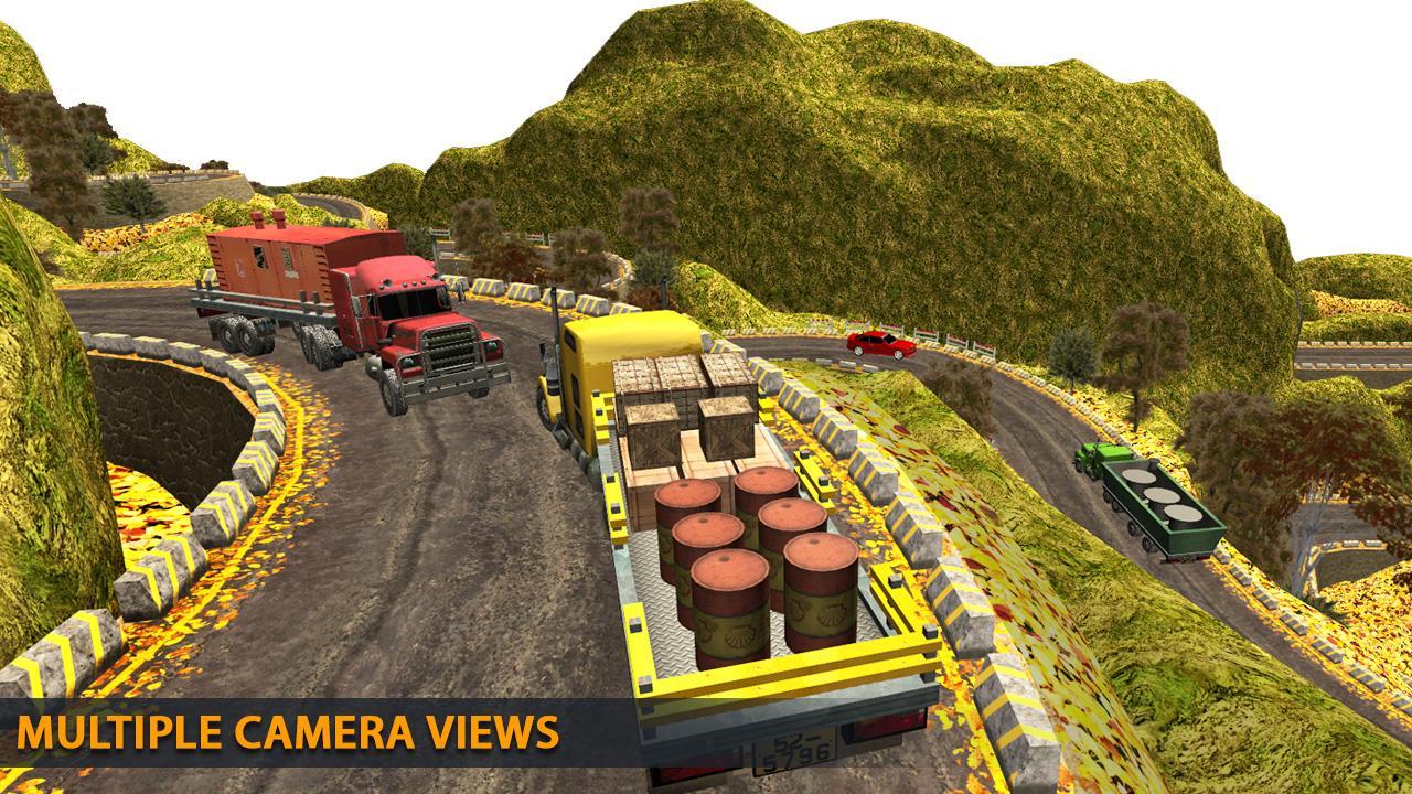 トラック運転の上り坂：トラックシミュレーターゲーム2020のキャプチャ