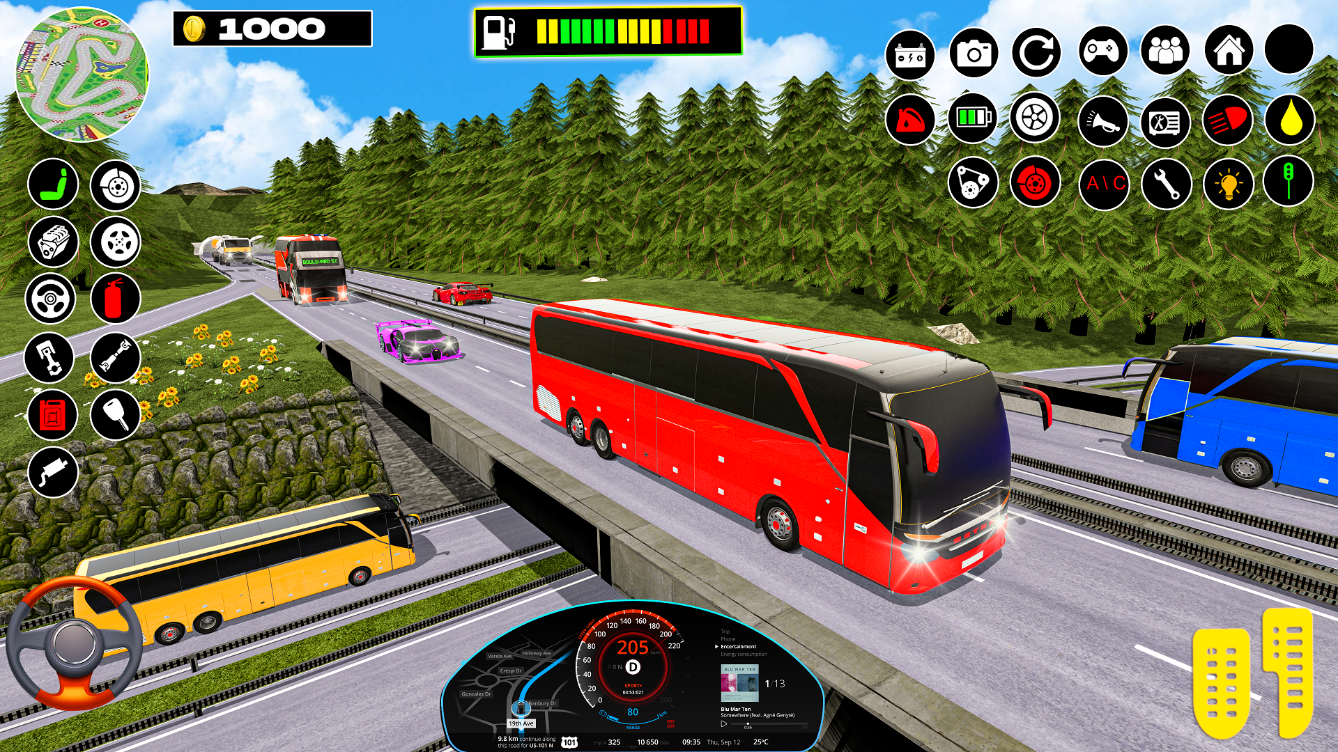 Bus Simulator Offroad Bus Game Game Screenshot