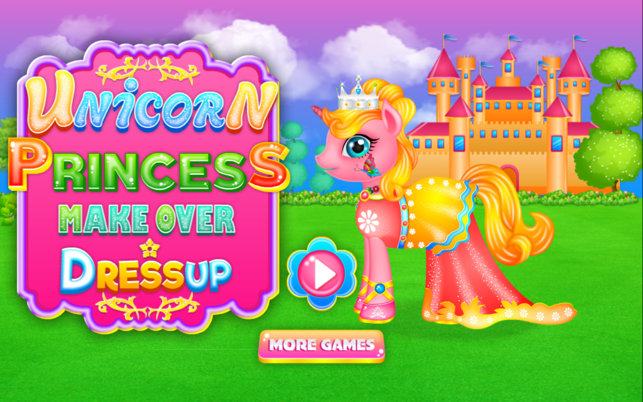 Unicorn Princess Dressup 게임 스크린 샷