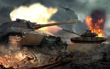 Heavy Army War Tank Driving Simulator : Battle 3D Game Screenshot
