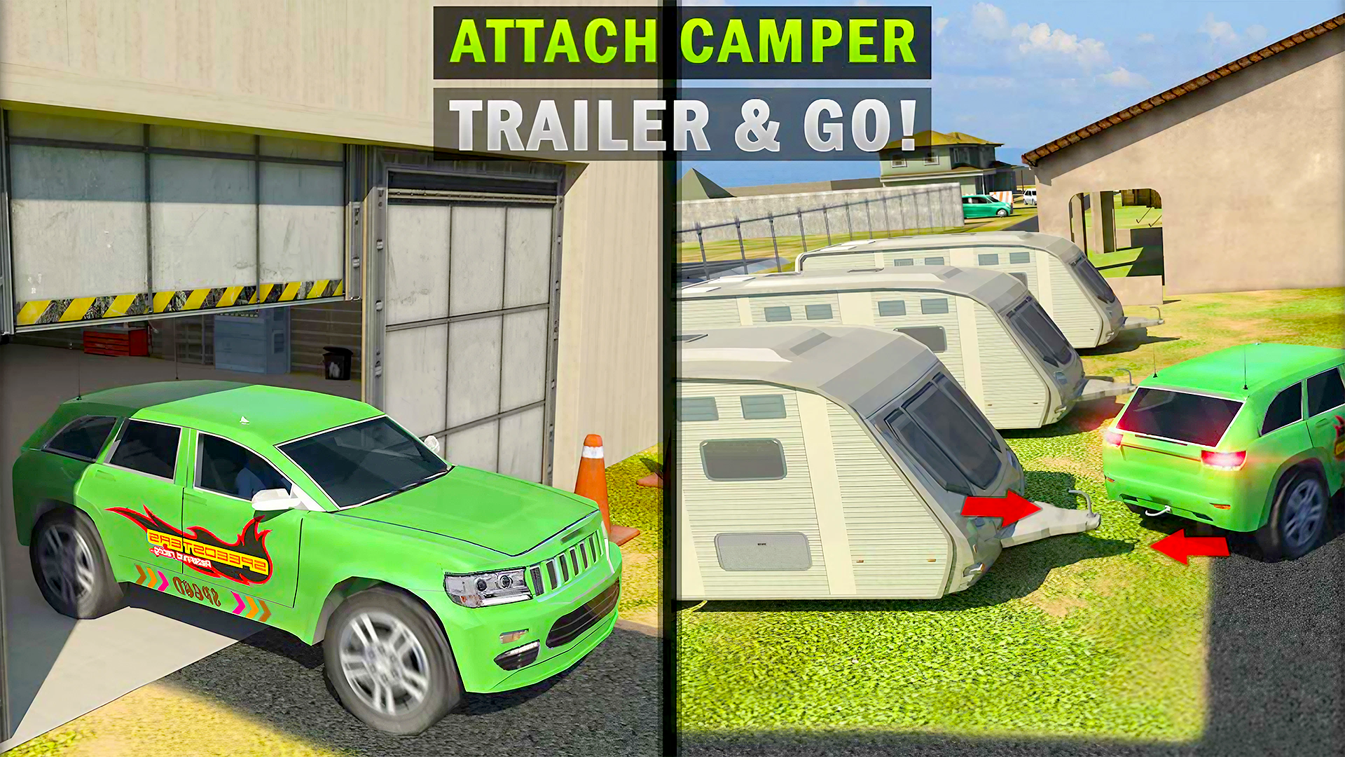 Camper Van Life Sim Game Game Screenshot