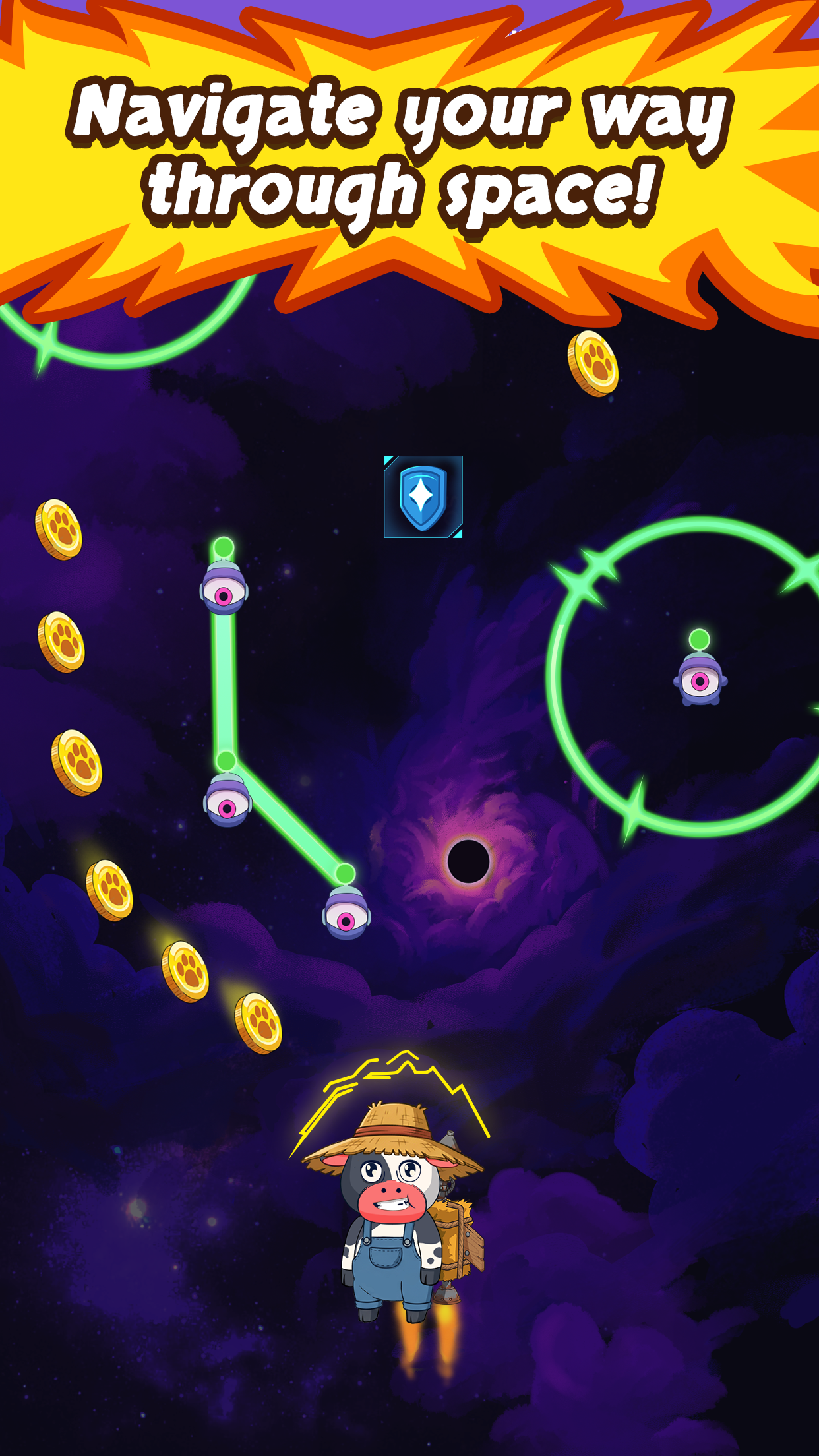 Rocket Cow Game Screenshot