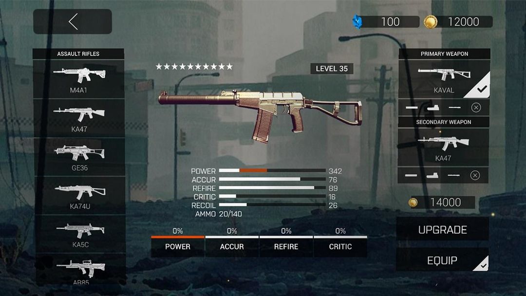 Screenshot of Zombie Gunfire