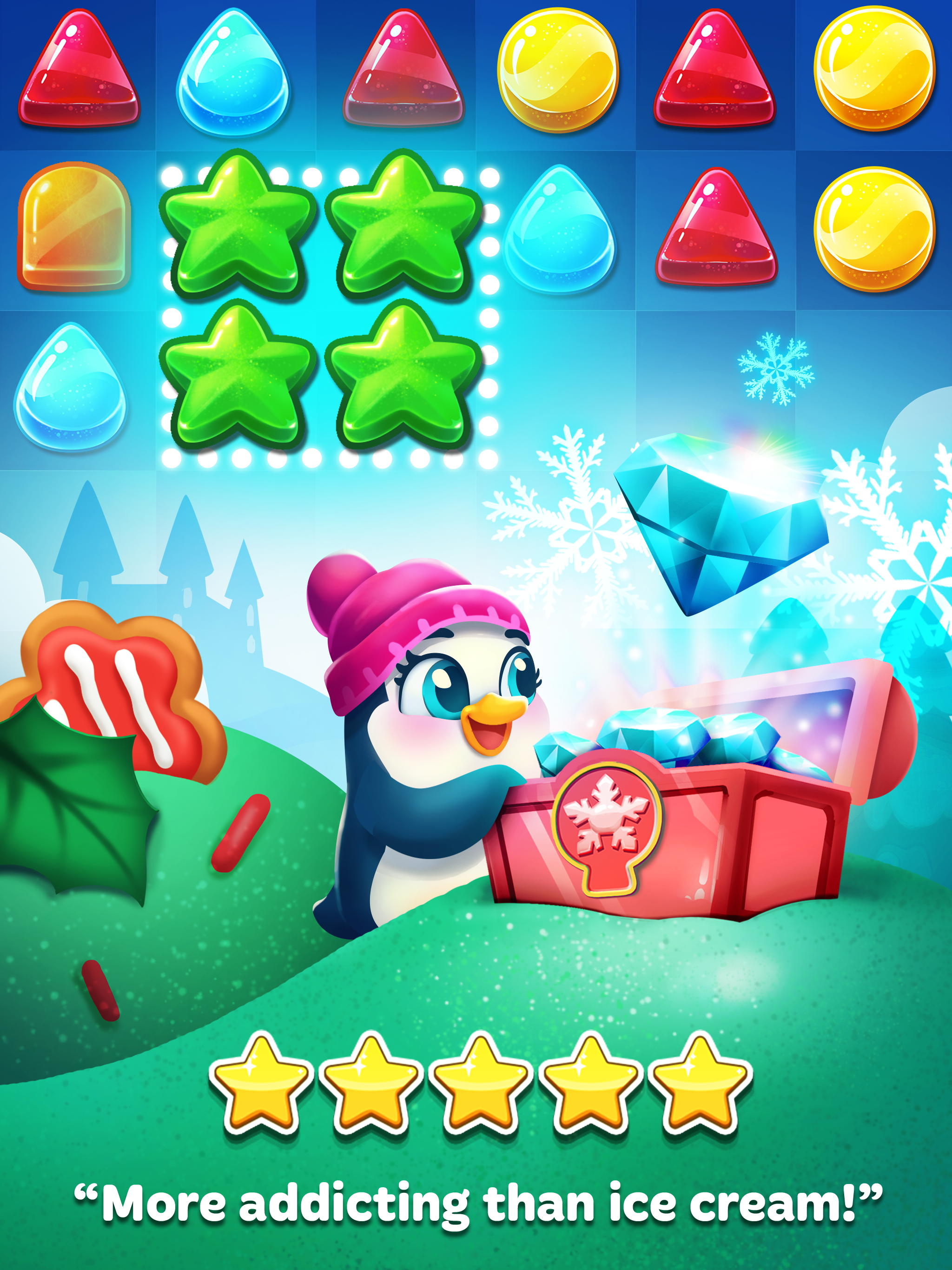 Frozen Frenzy Mania – Match 3 ภาพหน้าจอเกม