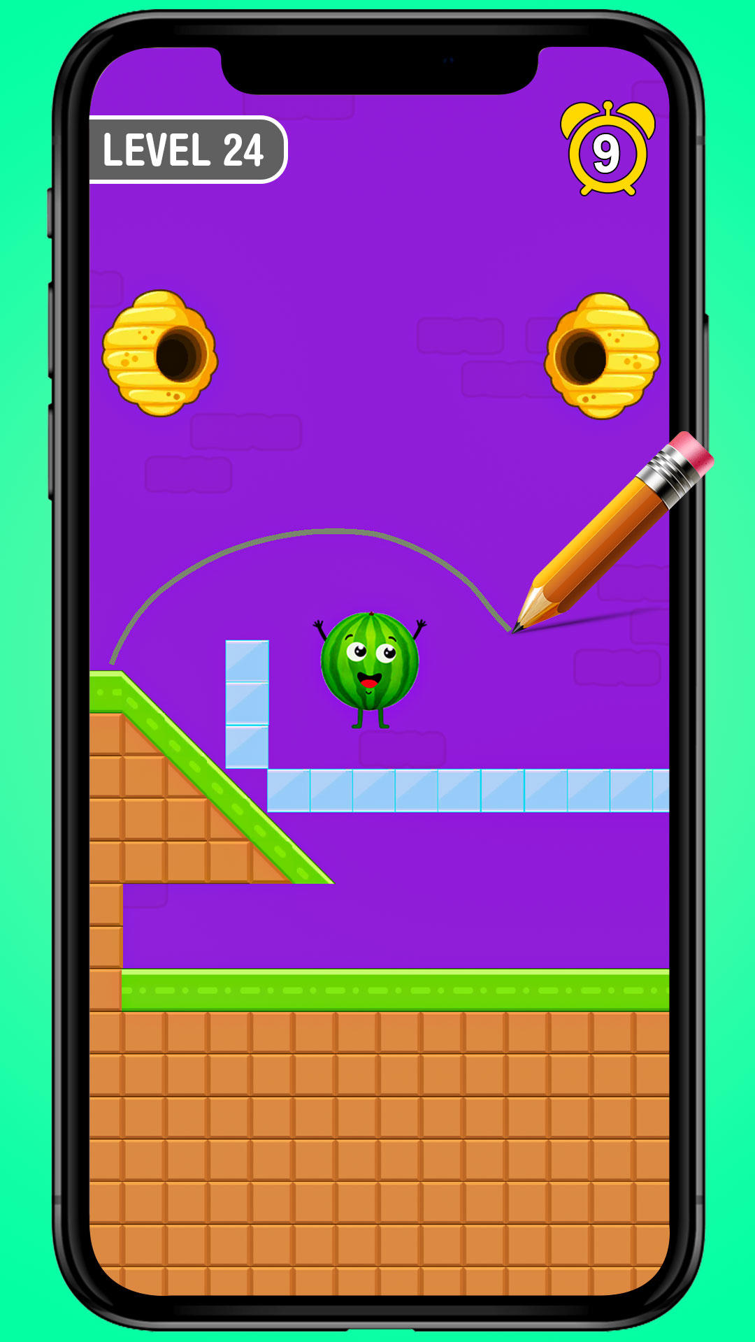 Watermelon Rescue Draw to Save Game Screenshot