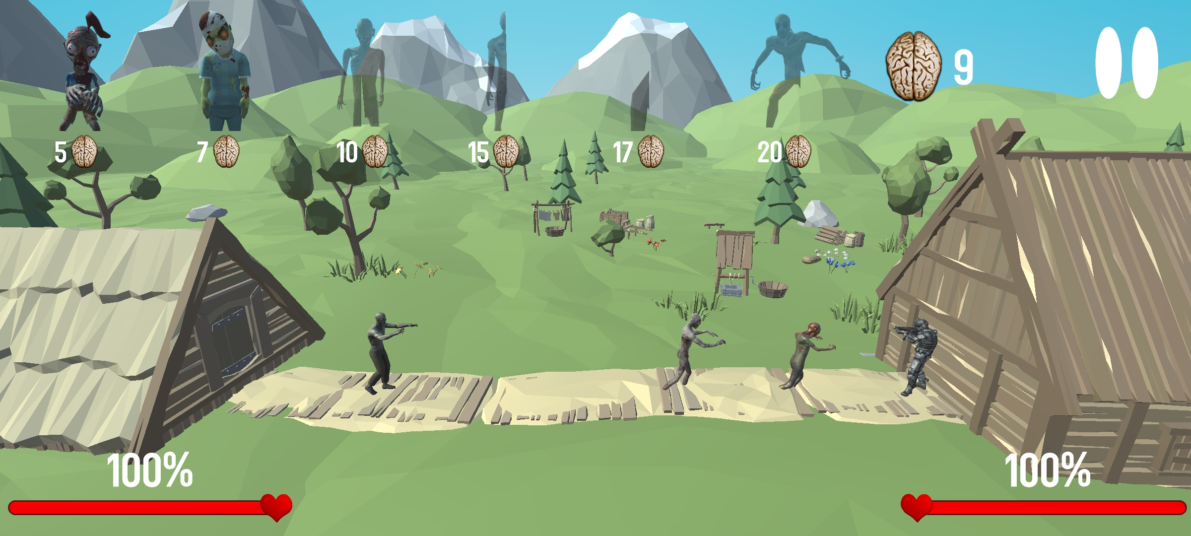 Screenshot of War: Protect the Zombies