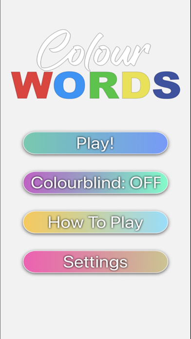 Colour Words Game Screenshot