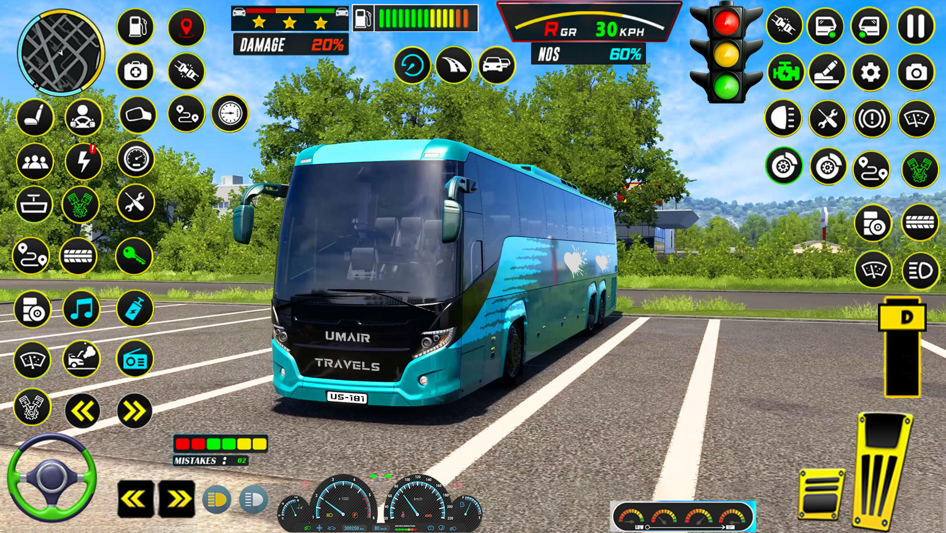 Captura de Tela do Jogo Jogo de ônibus real: ônibus 3d