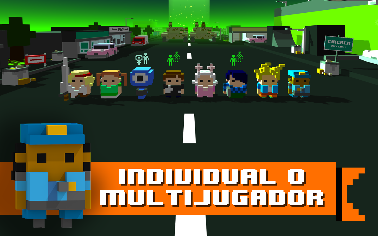 Captura de Pantalla del Juego Chicken Jump - Crazy Traffic