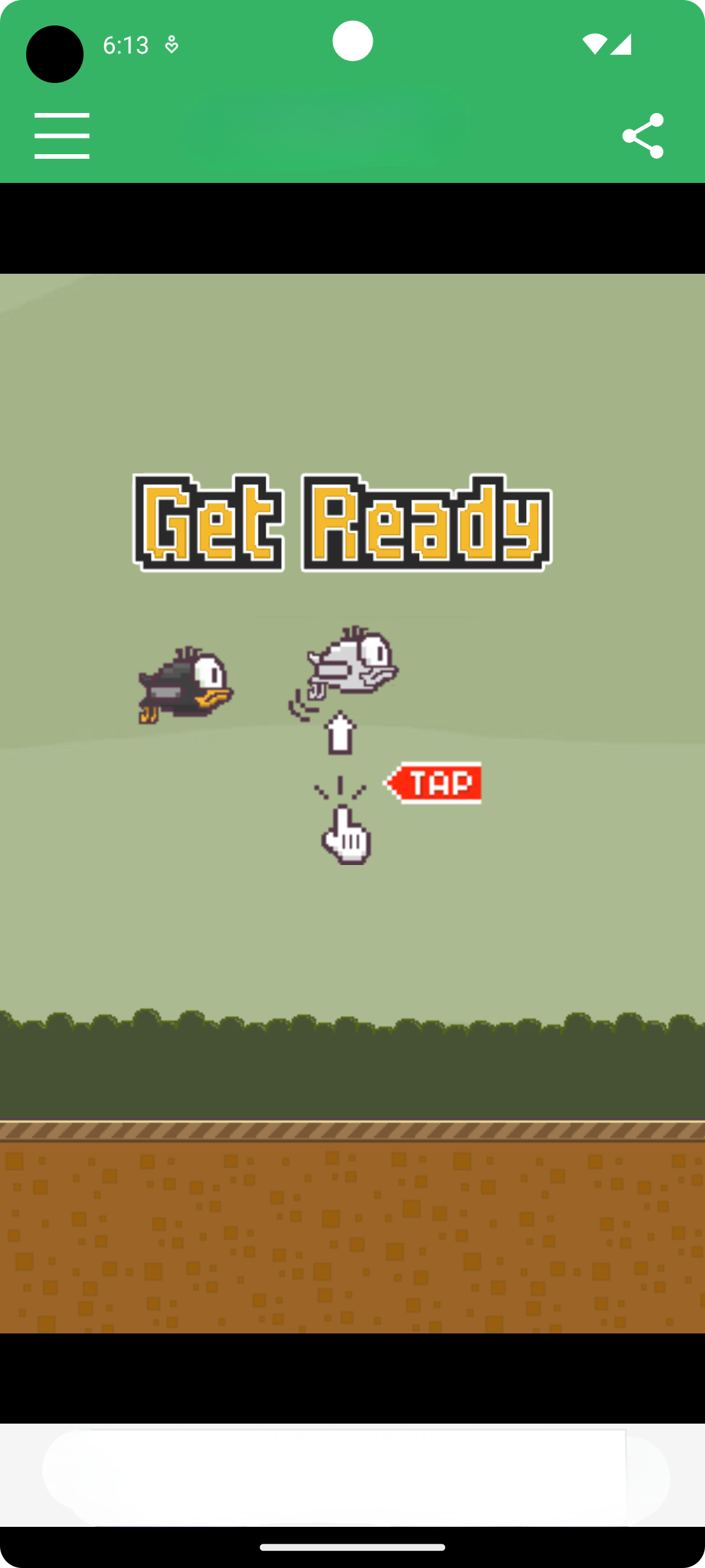 Cuplikan Layar Game Flappy Crow