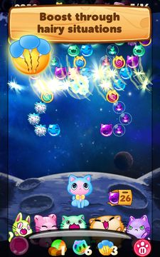 Kitty Pawp Bubble Shooter Game Screenshot