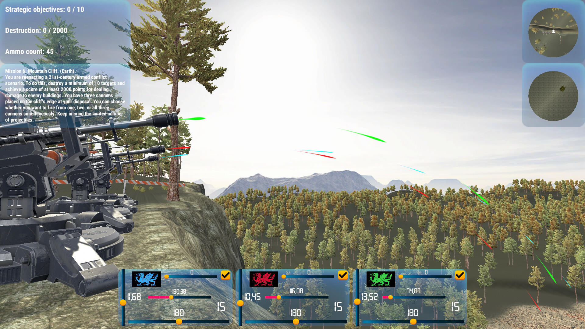 Screenshot of Cannon Master - Military Sport