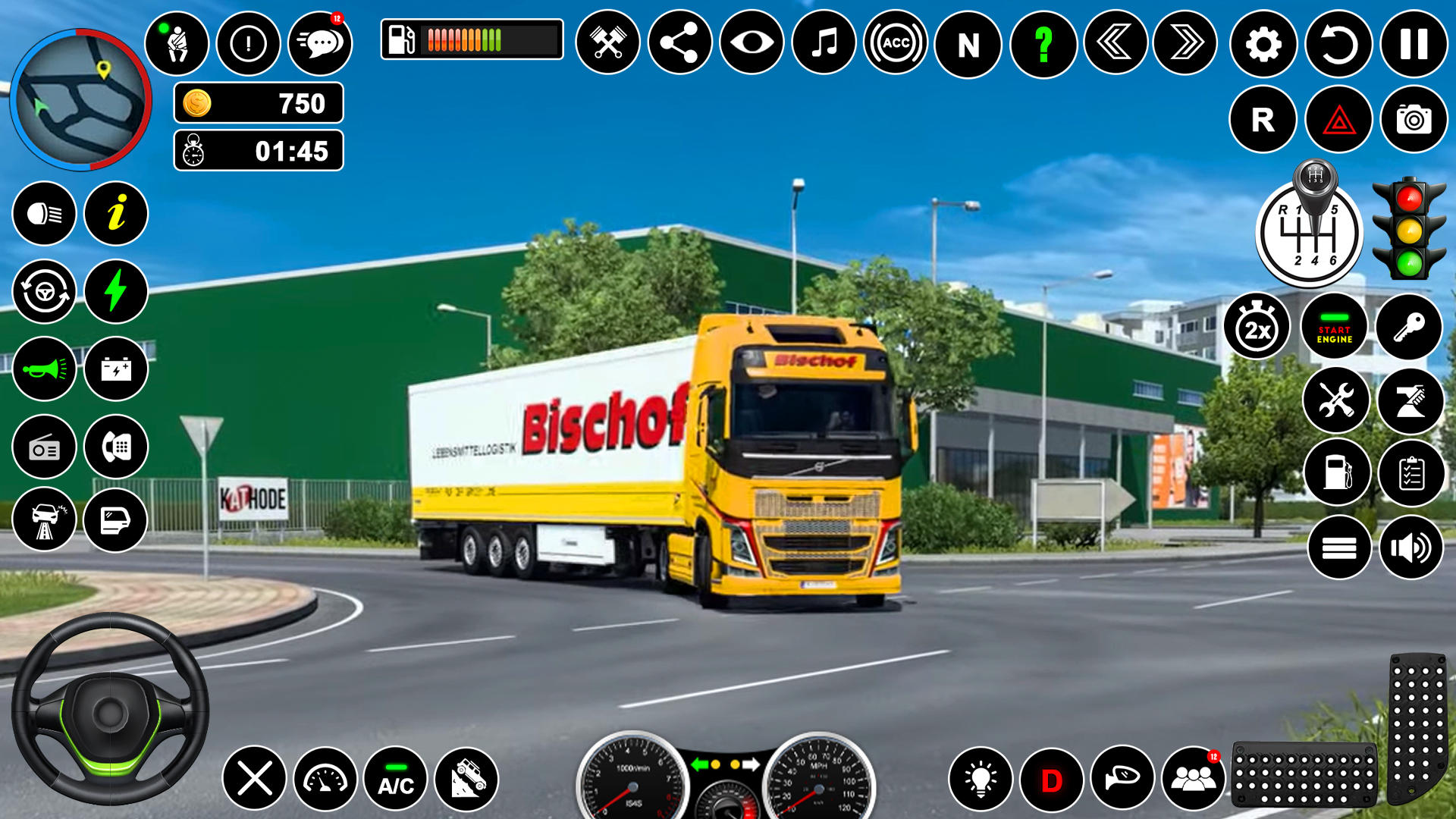 Captura de Tela do Jogo euro carga caminhão driving 3d