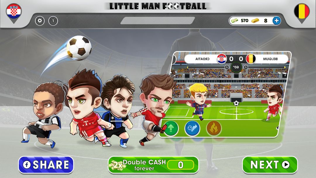 Little Man Football- Kung Fu Shot screenshot game