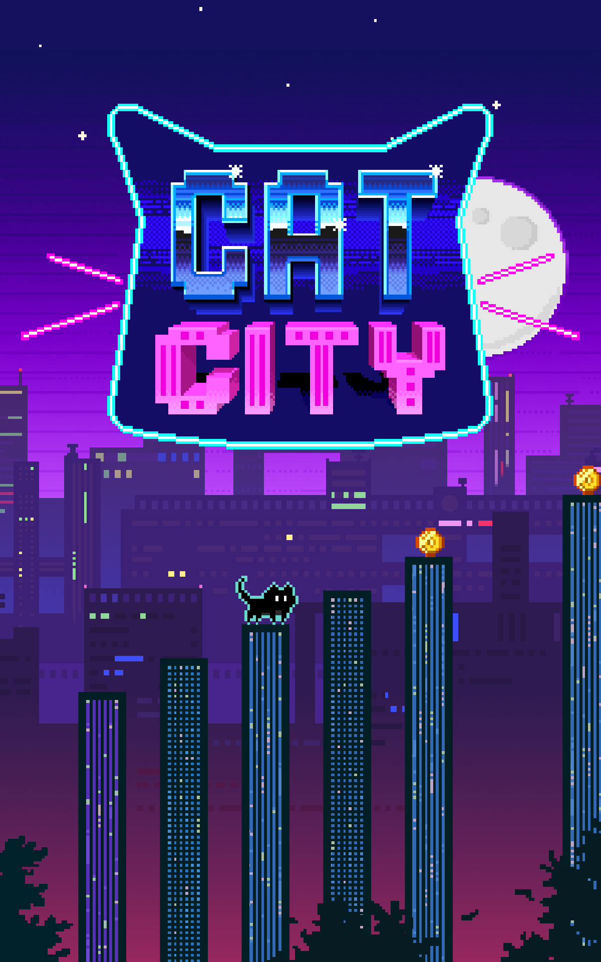 Cat City — Geometry Jump Game Screenshot