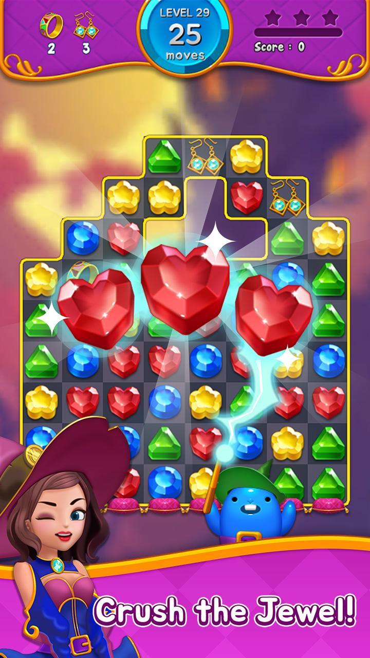 Jewel Witch - Match 3 Game Game Screenshot
