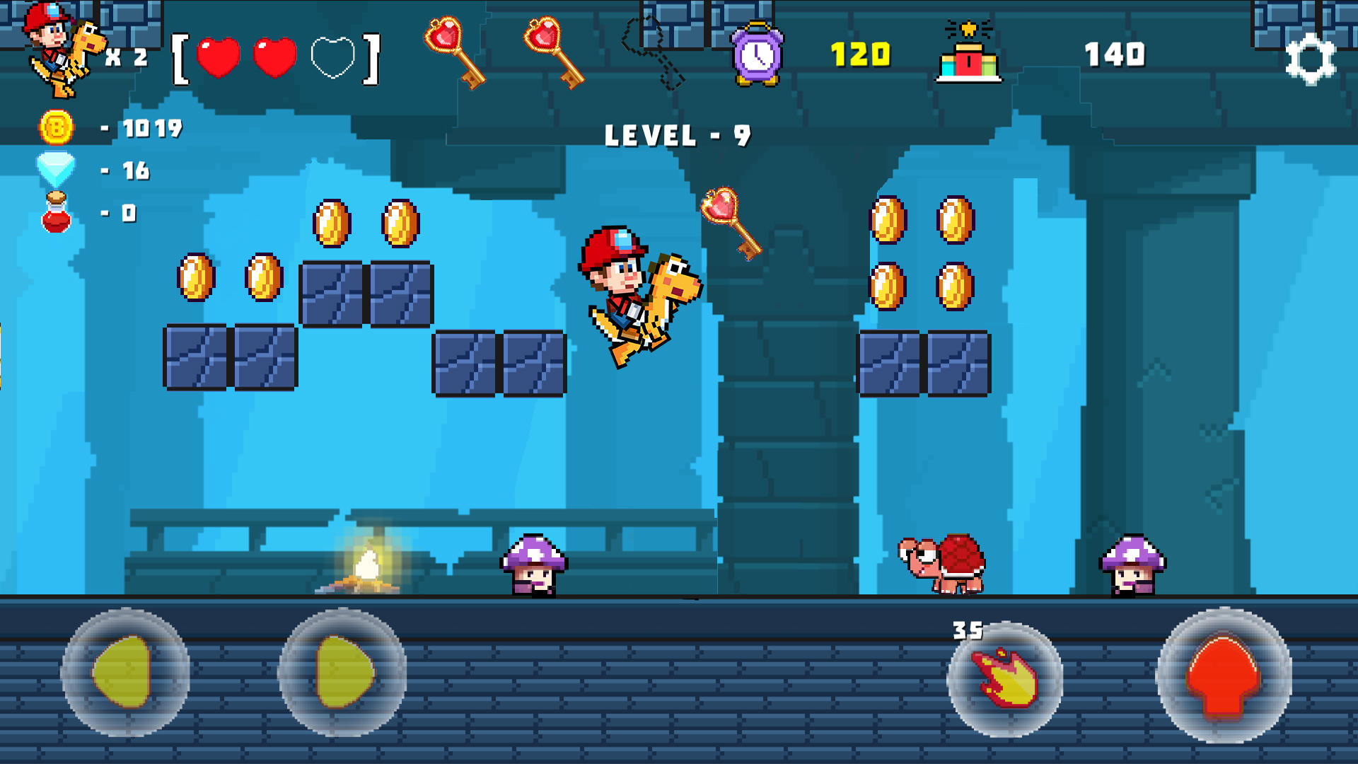 Screenshot of Super Jump Bros 1985 : Classic