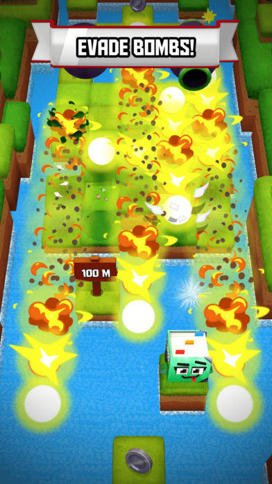 Cubiti Dash 'n' Dodge Game Screenshot