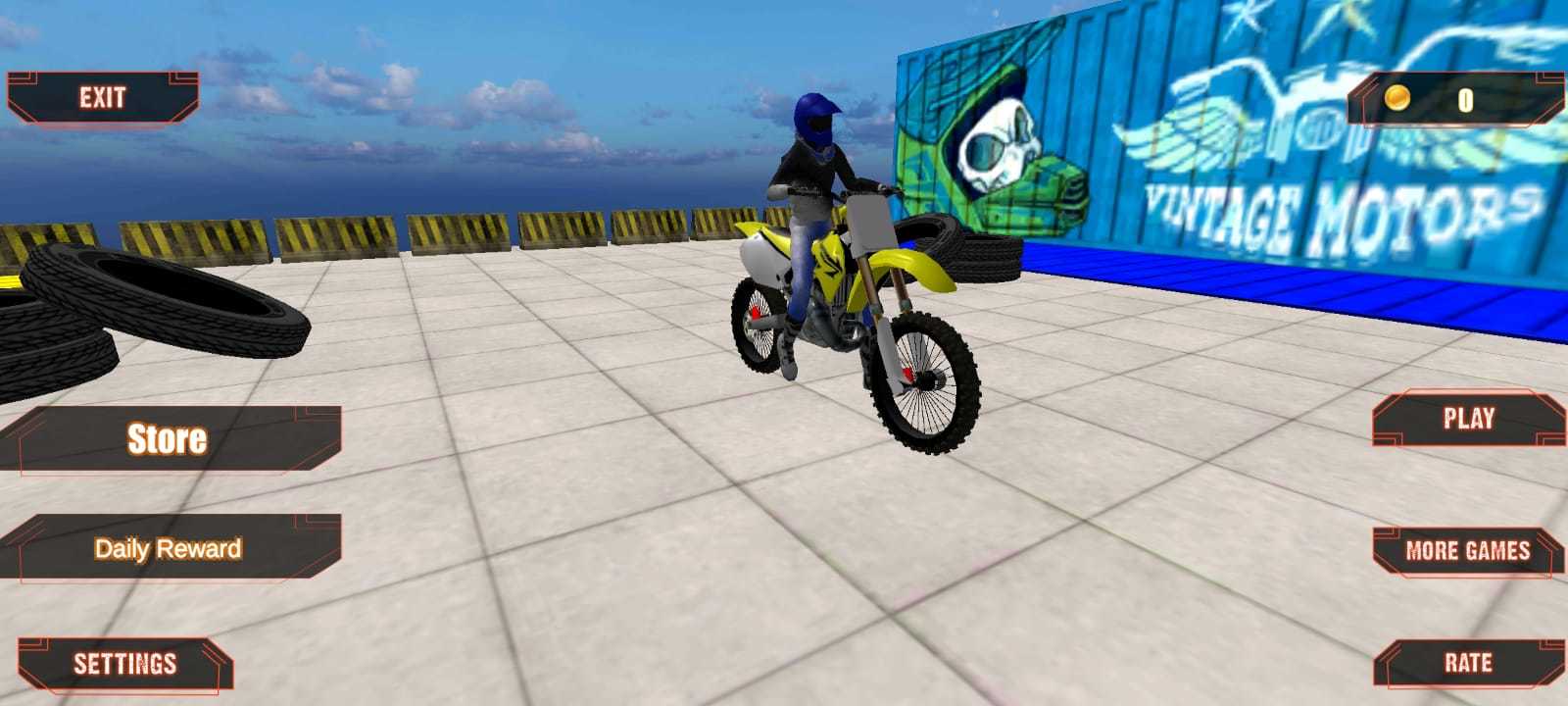 Bike Ramp Stunt City Game Screenshot