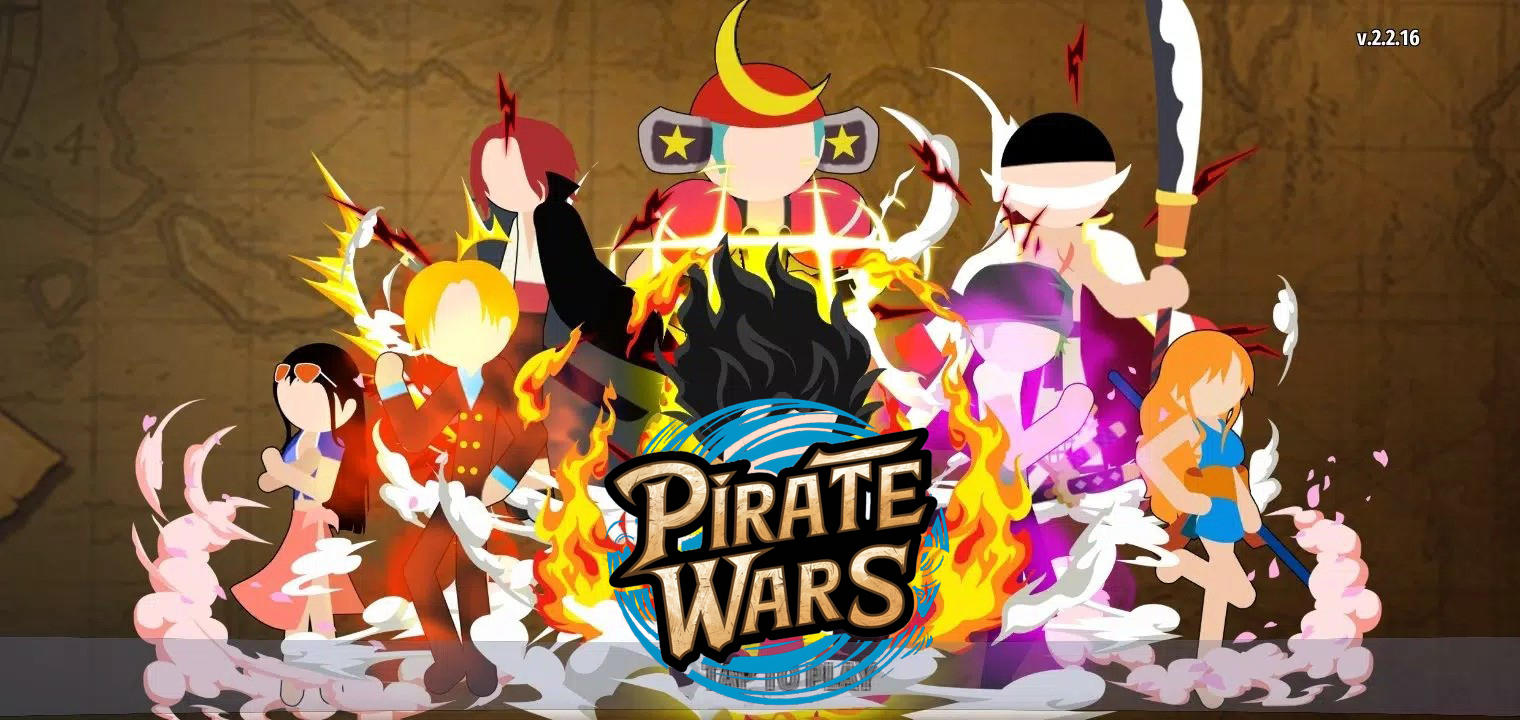 stickman pirate king wars Game Screenshot