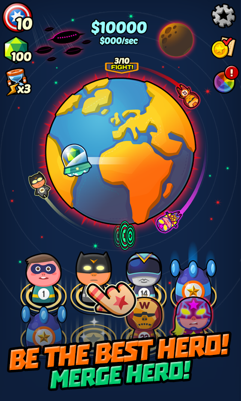 Merge Hero : Idle Casual Game Game Screenshot