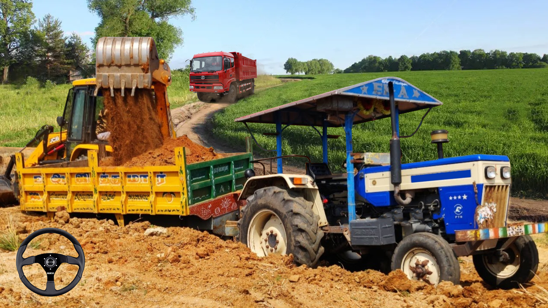 Screenshot of Truck And Tractor Games 2 In 1