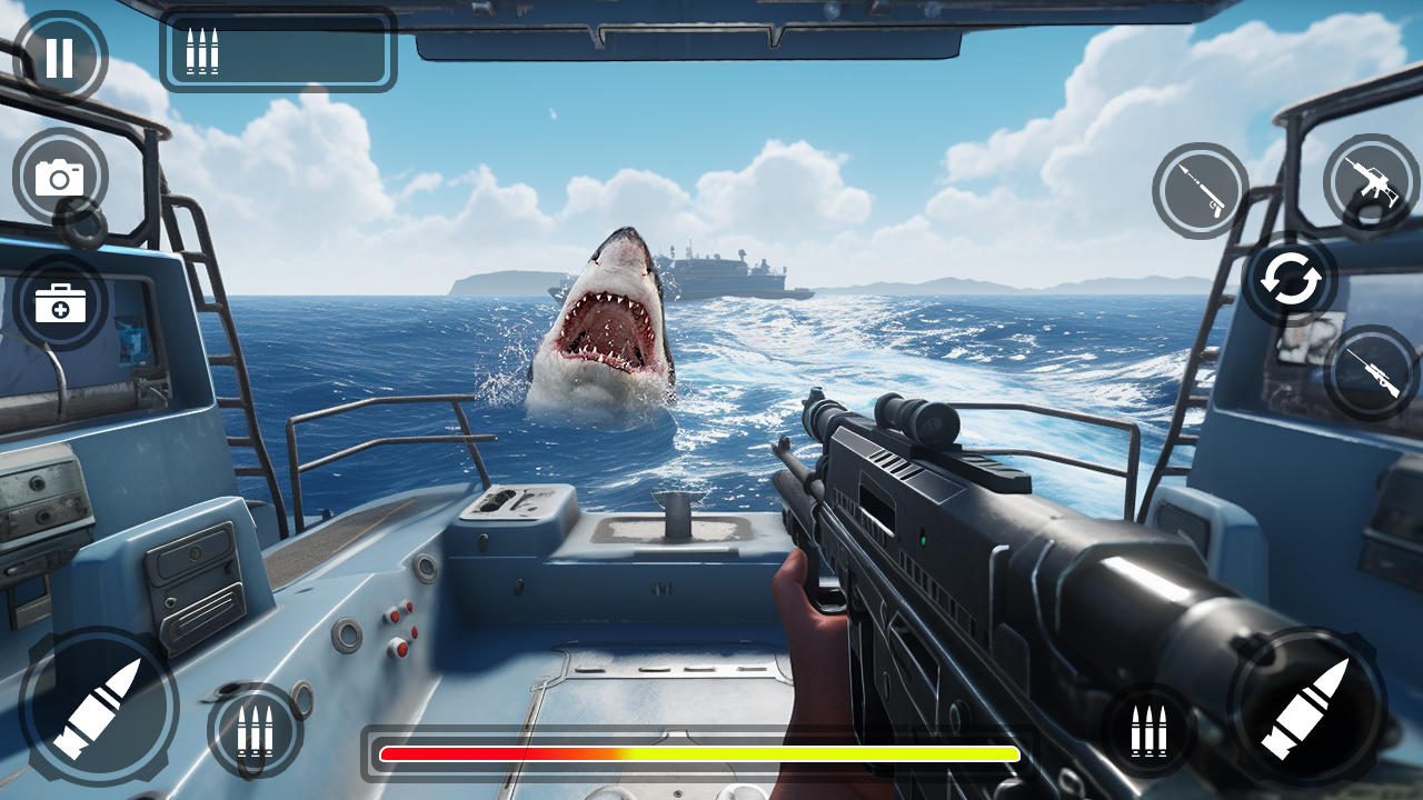 Hungry Shark Attack Hunting Fish Game: Deep Sea Evolution Deadly Underwater  Shark Shooting Games::Appstore for Android