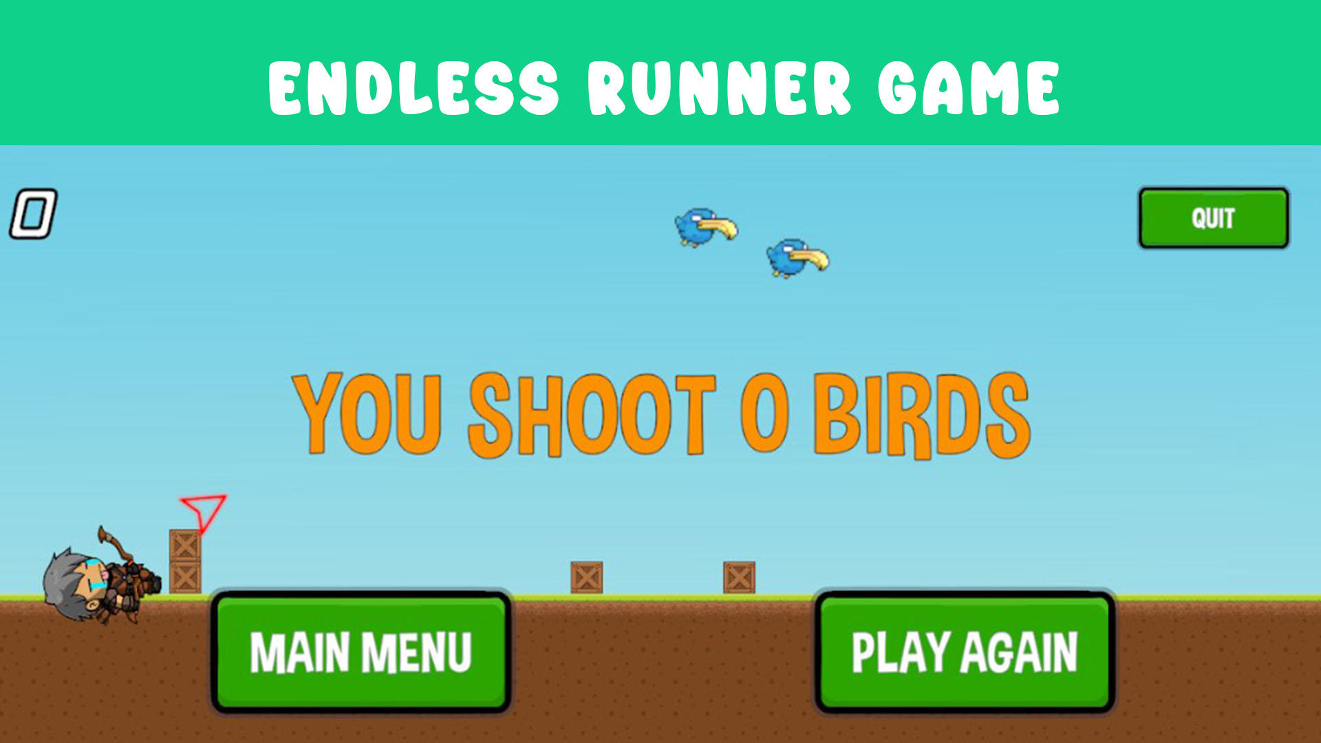 Aero Dash Hunter: Avian Rush Game Screenshot