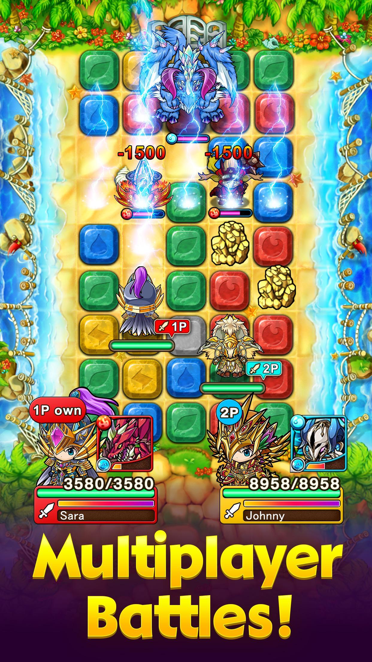 Скриншот игры Mega Monster Legends-Puzzle & RPG Adventure Game