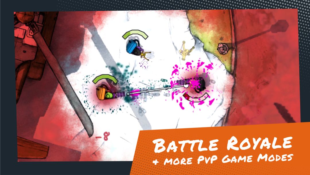 Snowsted Royale - Arcade Multiplayer 2D Shooter ภาพหน้าจอเกม