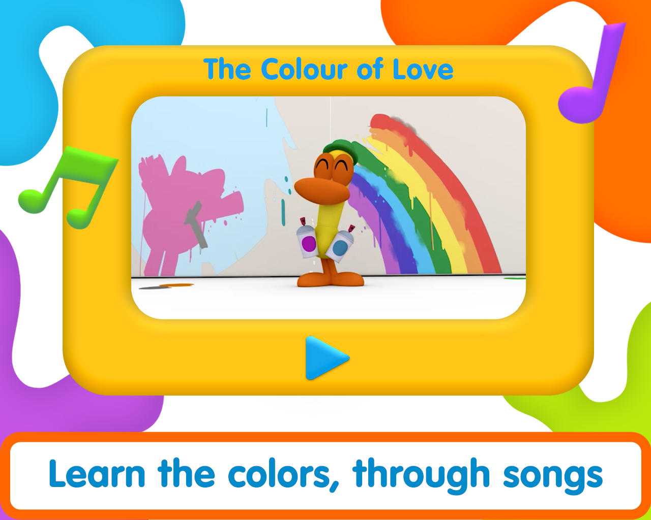 Pocoyo Colors:  Fun drawings! Game Screenshot