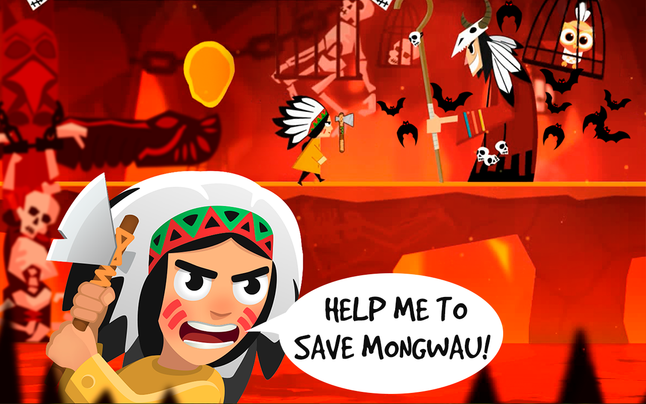 Save Mongwau - Ancient Rush Game Screenshot