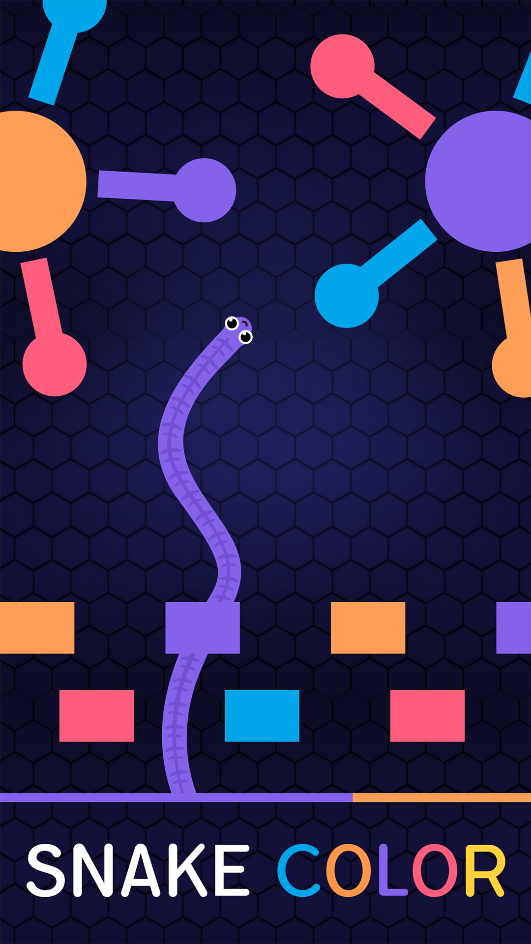 Cuplikan Layar Game SNAKE COLORS