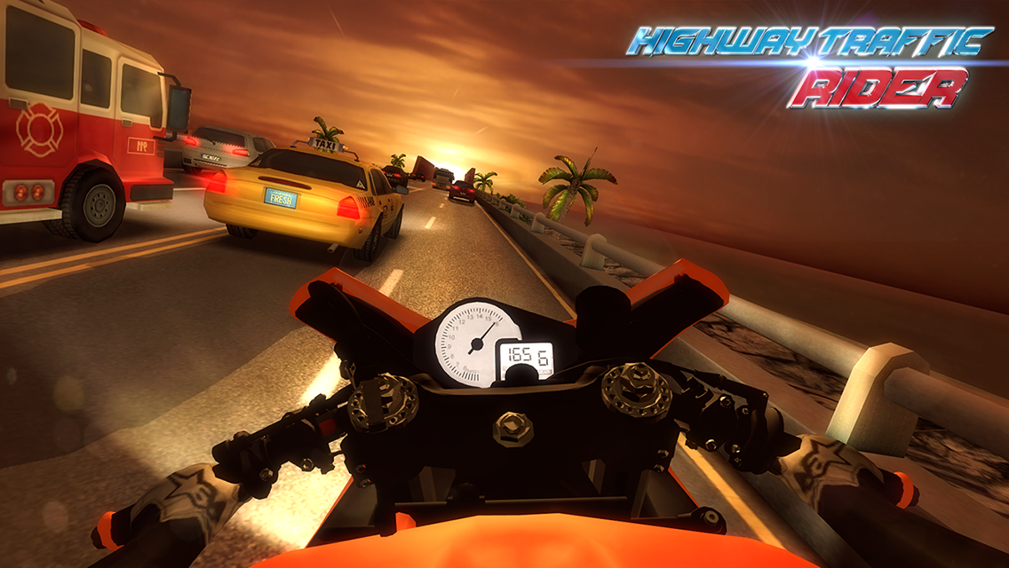 Captura de Tela do Jogo Highway Traffic Rider