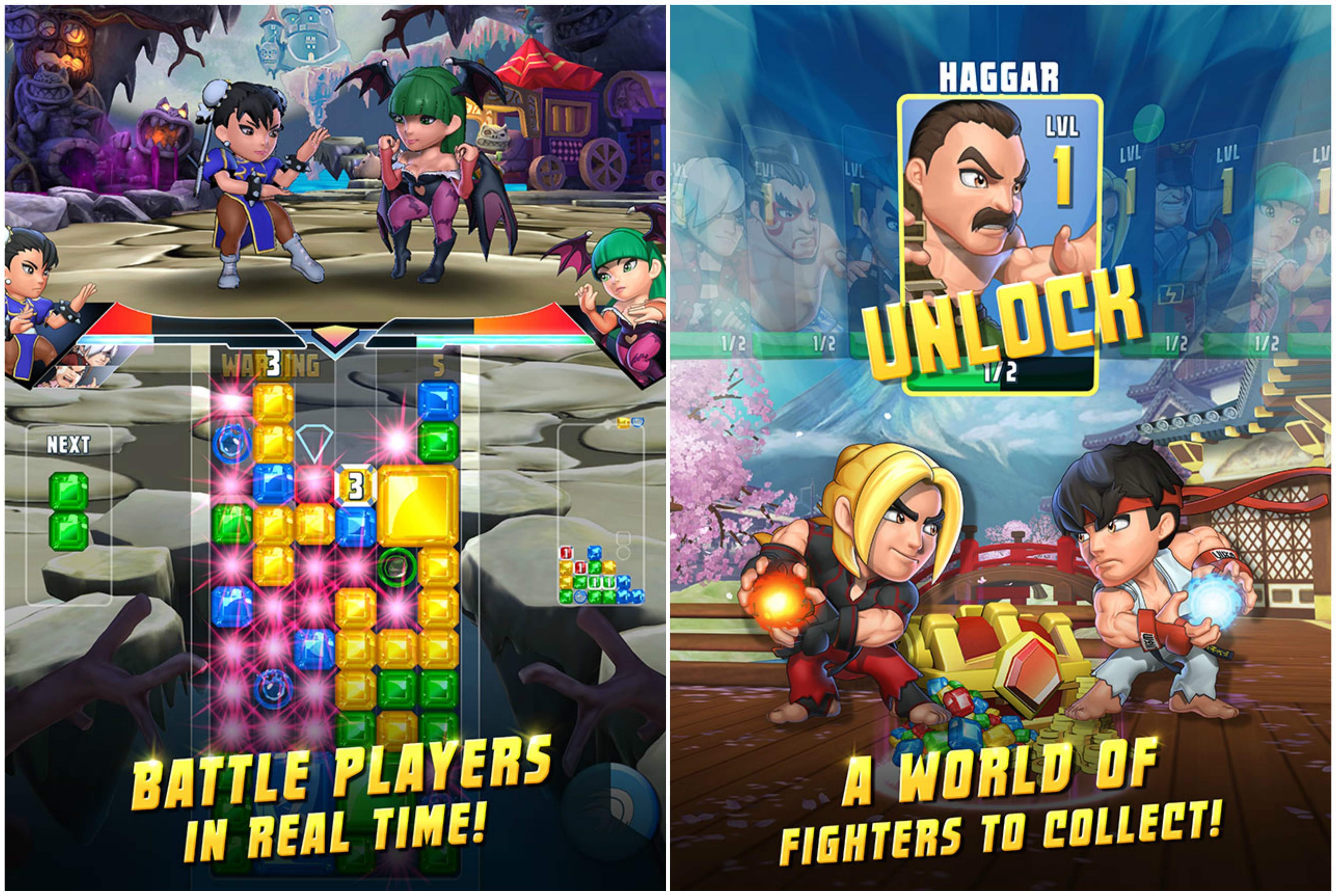 Puzzle Fighter Game Screenshot