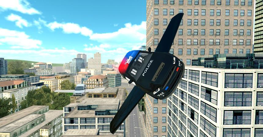 Screenshot 1 of 비행 경찰차 시뮬레이터 1.7