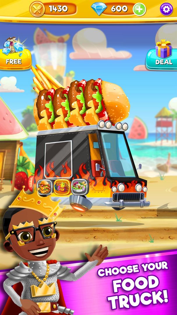 Foodgod's Food Truck Frenzy™ 게임 스크린 샷